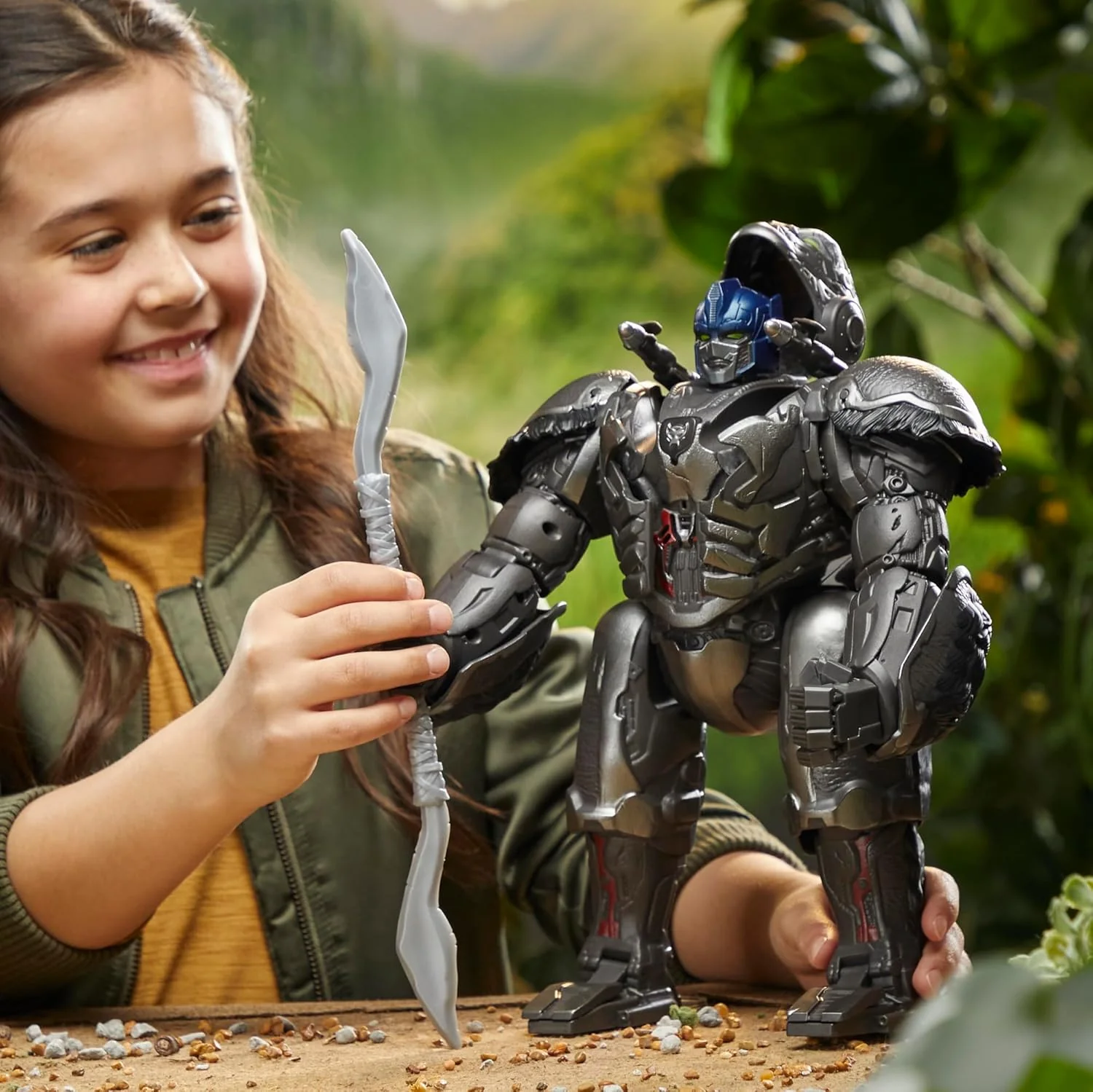 TRANSFORMERS: Rise of the Beasts Command & Convert Animatronic Optimus Primal 31.5-cm Electronic Toy For 6+ Years, Includes: figure, 2 accessories and instructions. PRIMAL ANIMATRONIC - Image 4