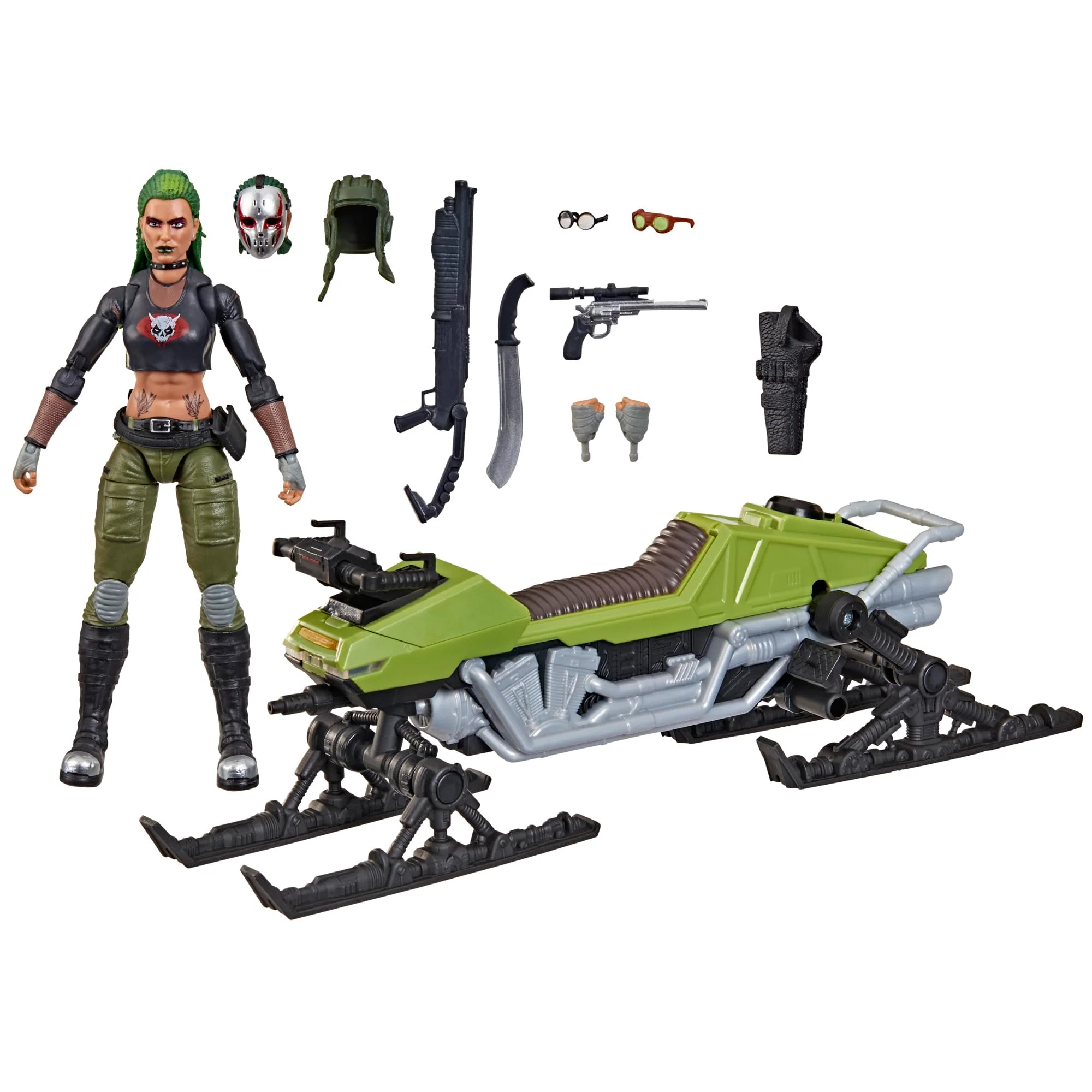 G.I. Joe Classified Series n. 194, Zanya e Chameleon Dreadnok (Swamp Skier), set di action figure e veicolo collezionabile da 15 cm con 10 accessori