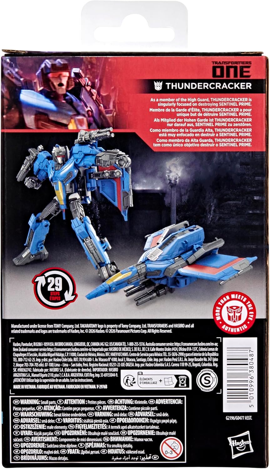 Transformers Studio Series Deluxe Class, action figure convertibile di Thundercracker da 13 cm, ispirata al film One, giocattoli di robot per bambini e bambine dagli 8 anni in su - Image 2