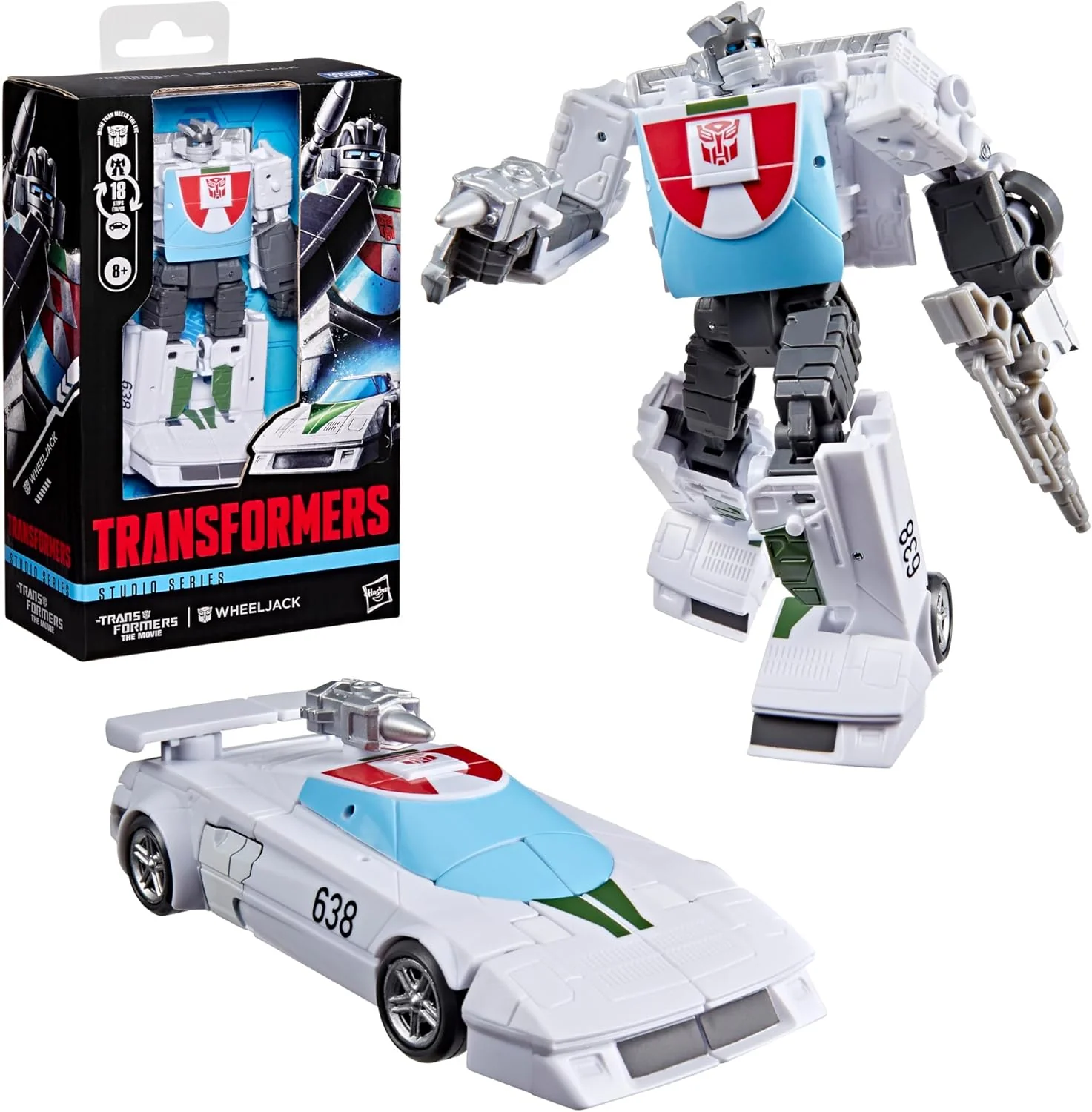 Transformers Studio Series Deluxe Class, action figure convertibile di Wheeljack da 12,5 cm, ispirata al film The Movie, giocattoli di robot per bambini e bambine dagli 8 anni in su - Image 4