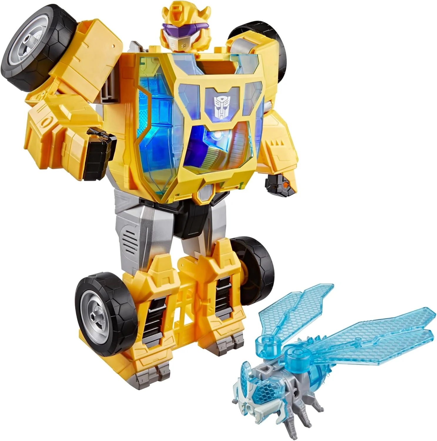 Transformers CYBERWORLD, Energon Surge, Bumblebee Power Spark | Action Figure da 28 cm con luci e Suoni | Conversione Veloce da Robot a Veicolo | dai 6 Anni in su - Image 4