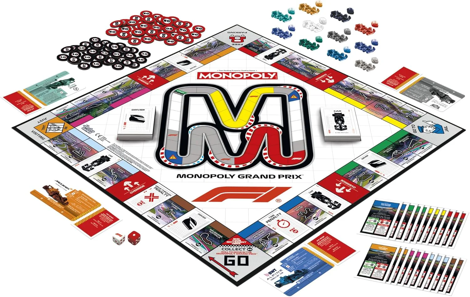 Monopoly F1 Edition Board Game | Officially Licensed FORMULA 1 Game | Family Games for Kids, Teens and Adults | 2-6 players | 45 Mins. | Ages 8+ - English Version - Image 3