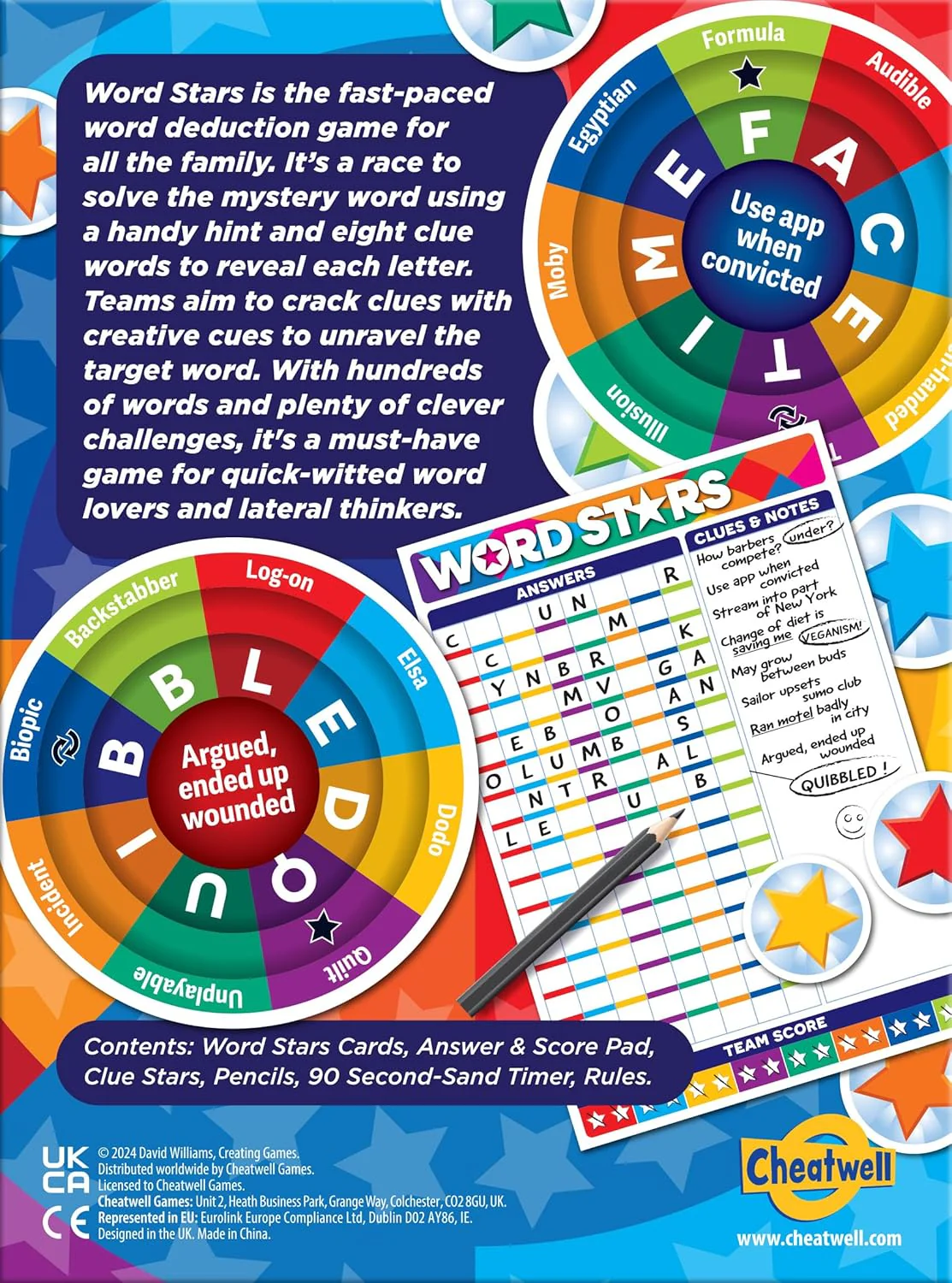 Cheatwell Games Word Stars | The Game Of Cracking Cryptic Clues To Find The Mystery Word | Ages 14+ 2 Teams - Image 6