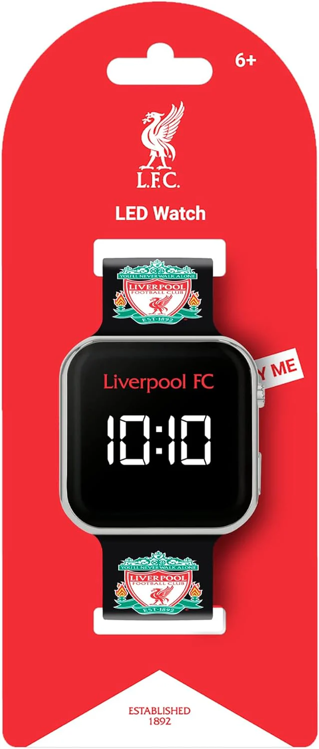 Official Liverpool Football Club Black LED Watch LFC4000 - Image 3