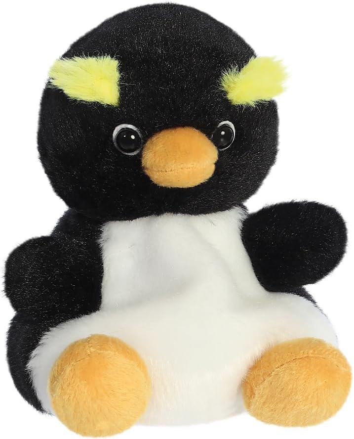 AURORA - 33694 - Palm Pals Rocco Rockhopper Penguin 13cm Soft Toy - Black - Fun Collectable Plush for Kids and Adult Collectors - Perfect for Birthdays, Gifts or Any occasion - Image 2
