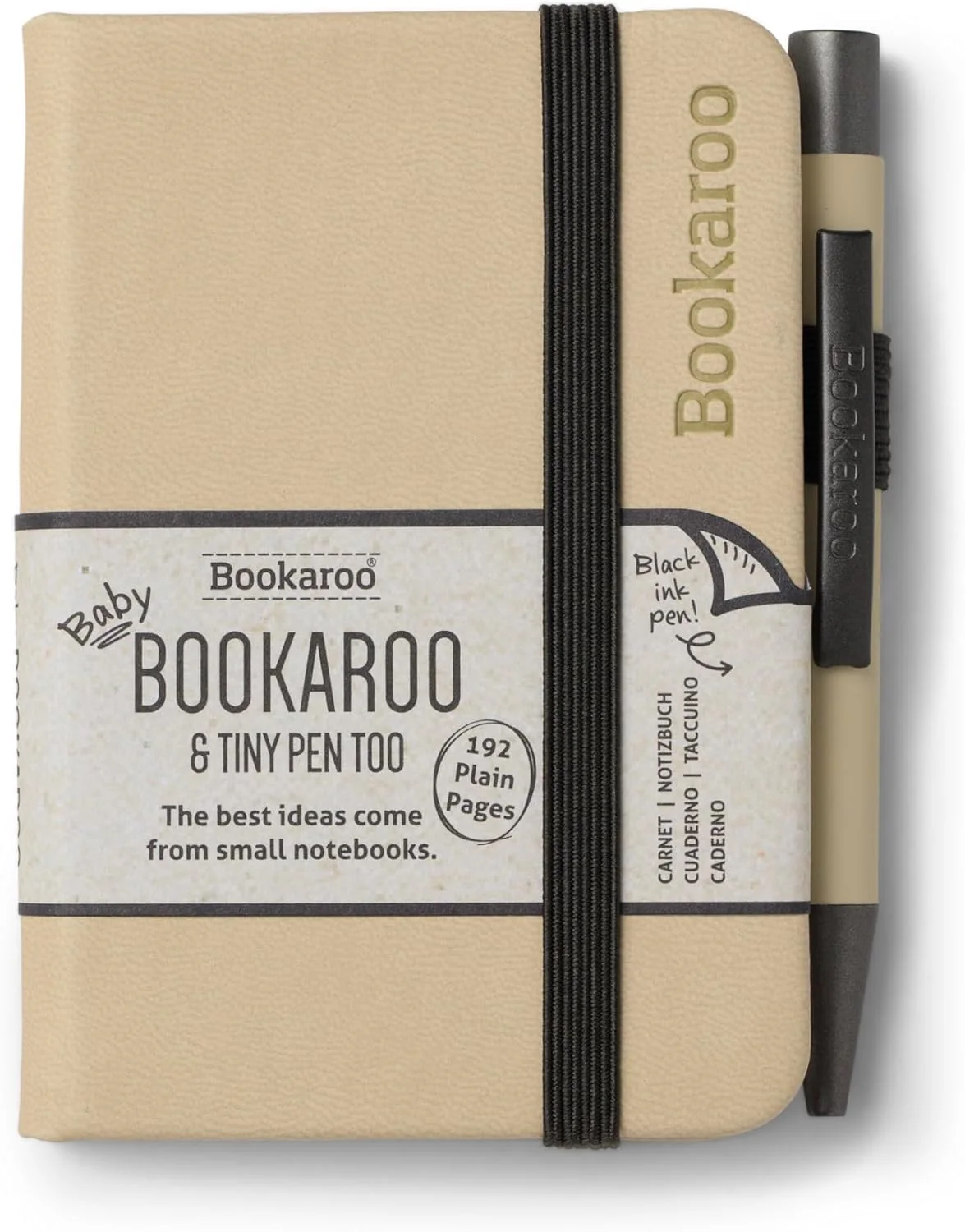 IF Bookaroo Notebook - A7 Pocket and Handbag size Notebook plus Black Ballpoint Pen, 192 pages - Image 4