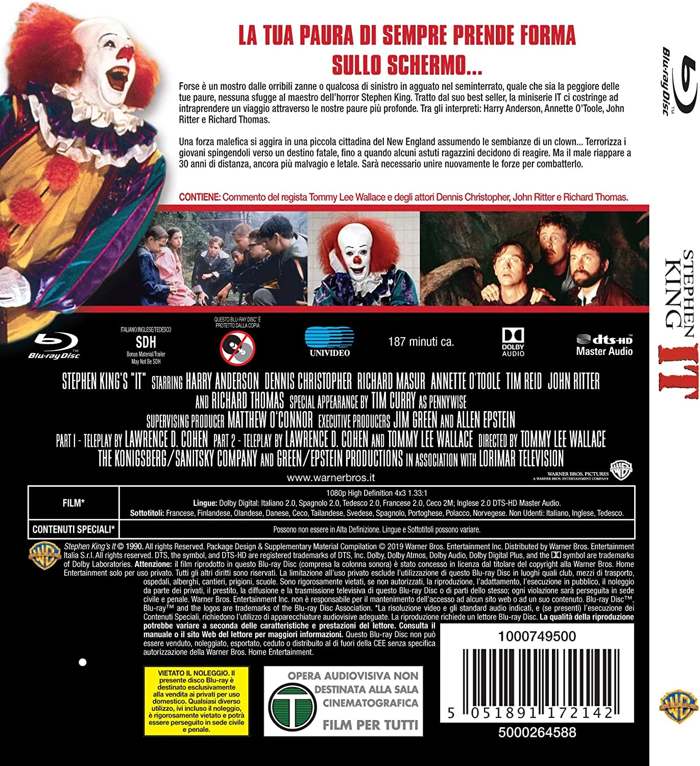 It- Stephen King's - WARNER BROS. HORROR MANIACS (Blu Ray - Image 2