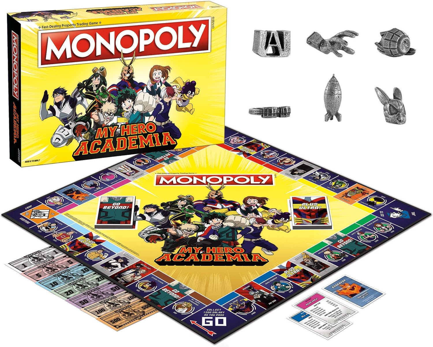 USAopoly Monopoly My Hero Academia Board Game | 2-Player, Ages 8+, 60-90 Min Playtime - Image 5