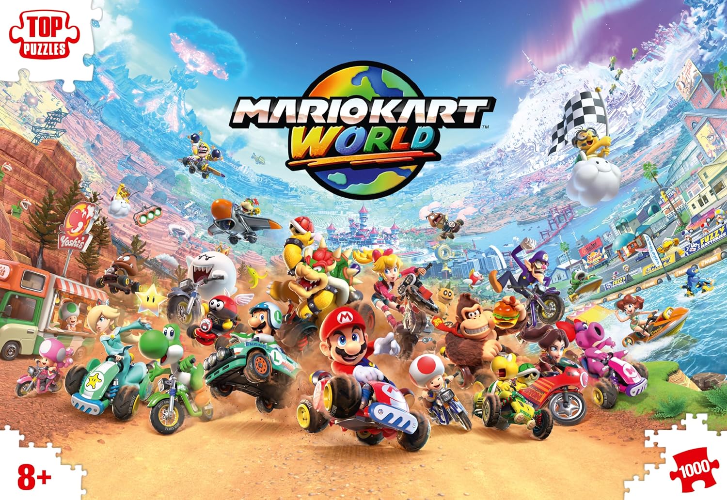 Winning Moves Mario Kart Puzzle 1000 Pieces (+ Poster) - Toys for Kids 10+ Years and All Game Fans, to Play Alone or in Company - Image 6