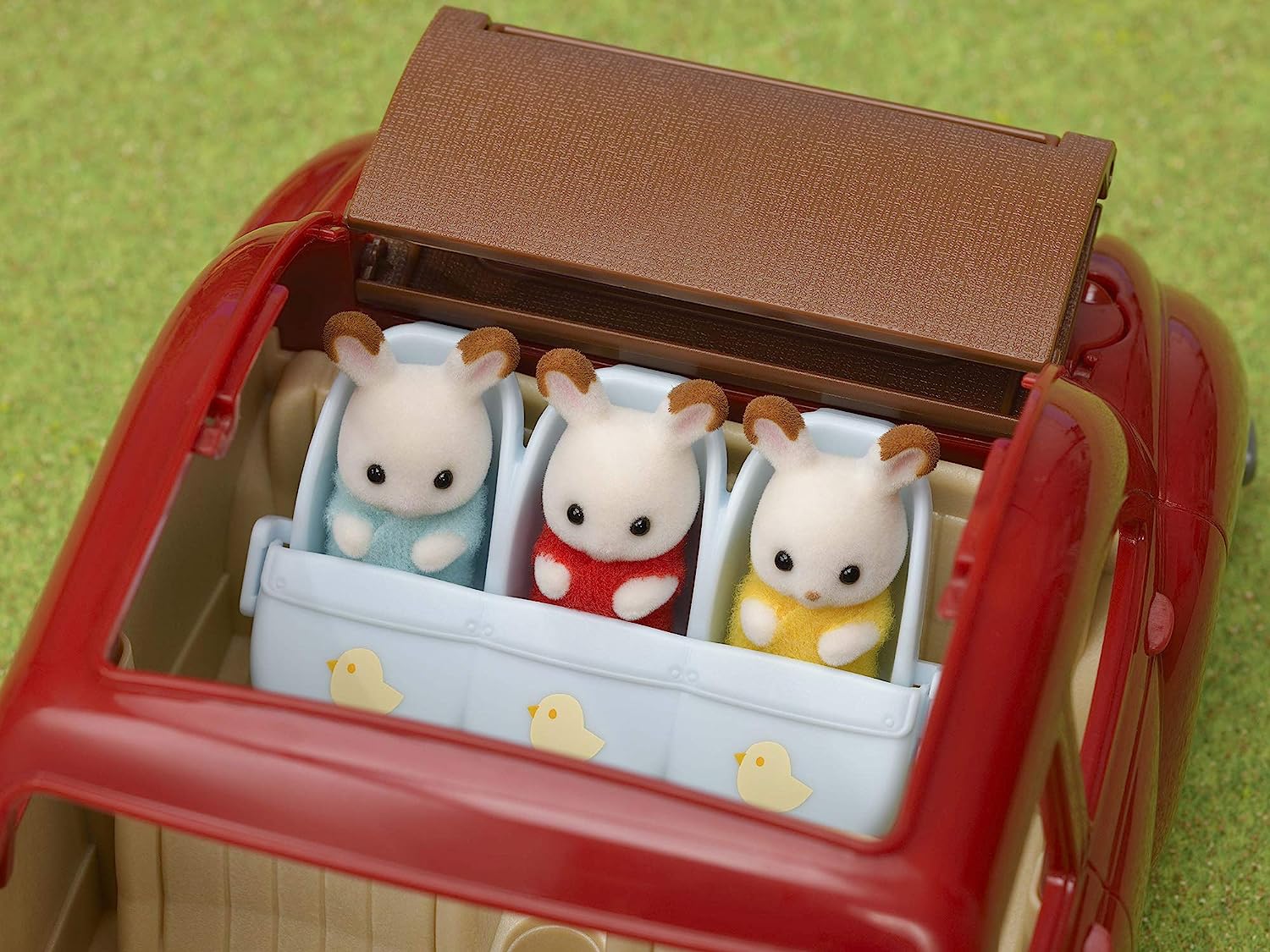 Sylvanian Families 5533 Triplets Stroller - Dollhouse Playsets, Blue, Small - Image 5