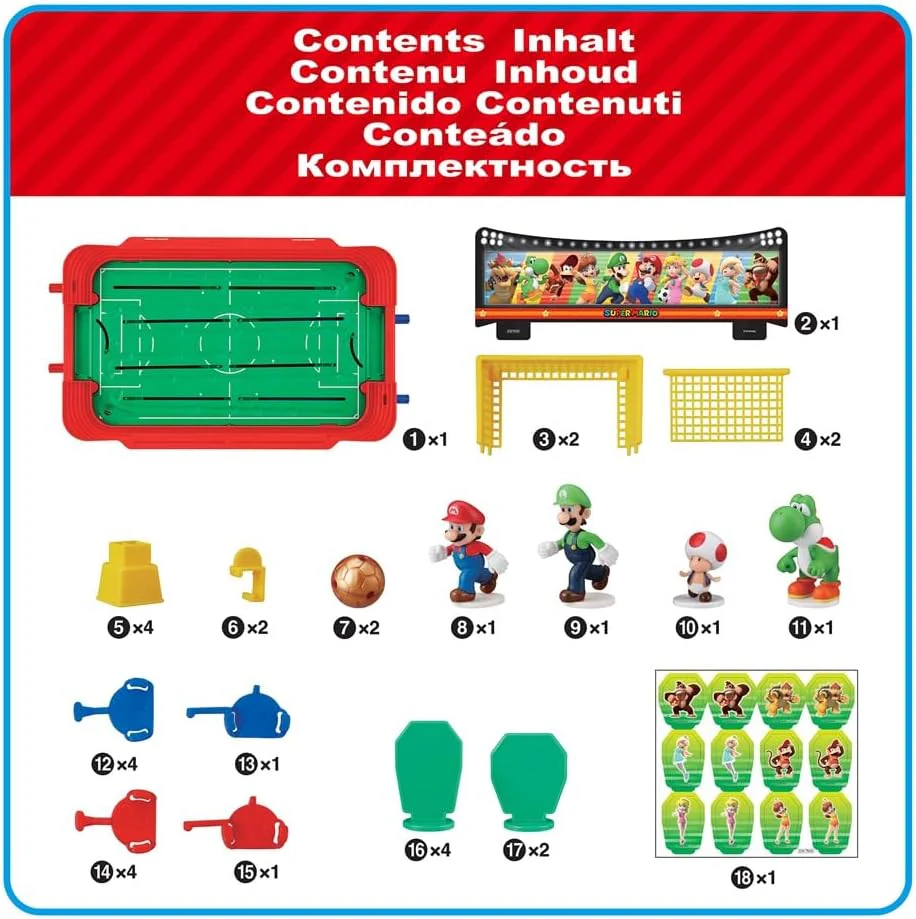 EPOCH Games - 7604 Super Mario Football Striker - Party Game - Image 3