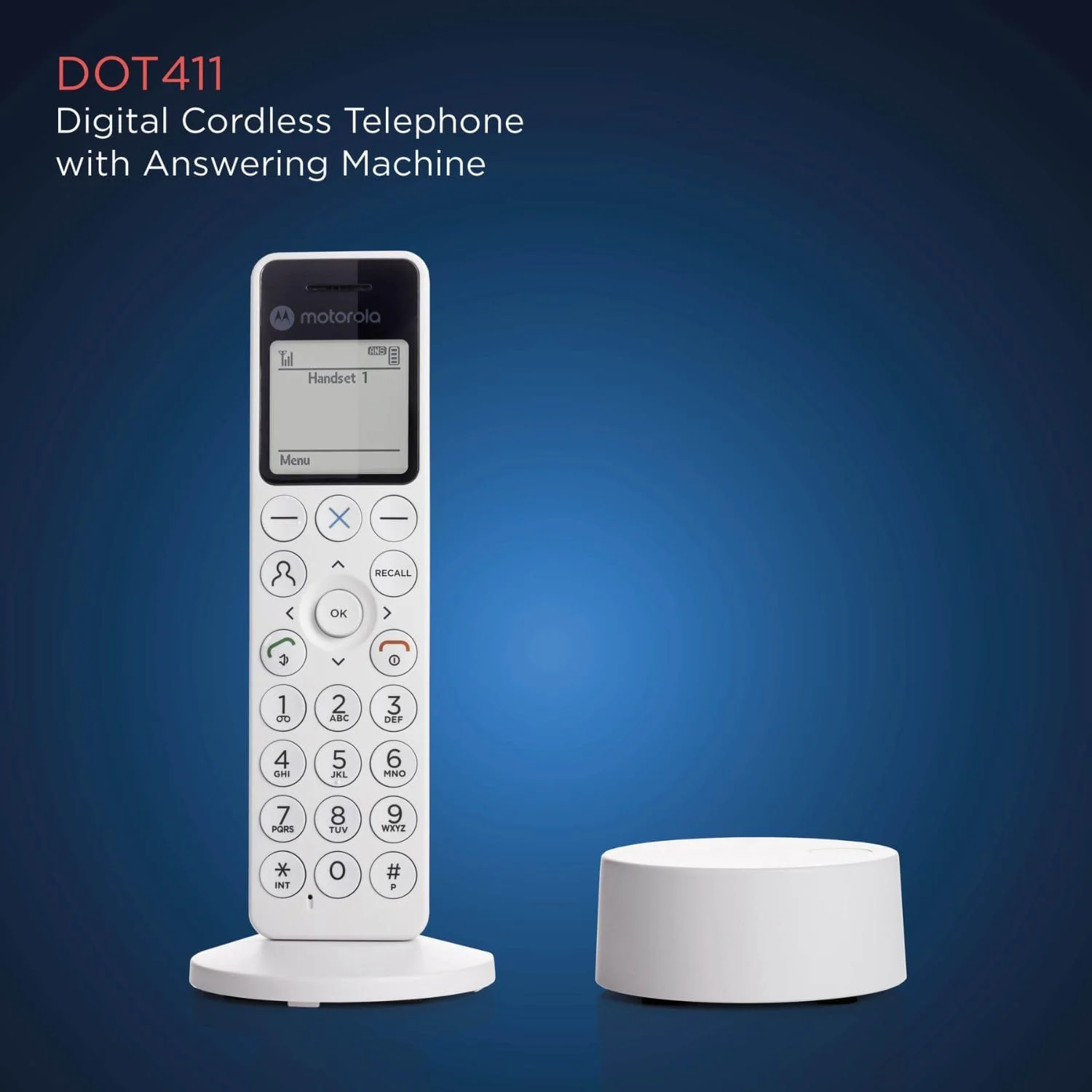 Motorola Voice DECT DOT4 - Telefono senza fili digitale con segreteria, blocco chiamate, vivavoce, display retroilluminato e agenda a 200 contatti - Image 3