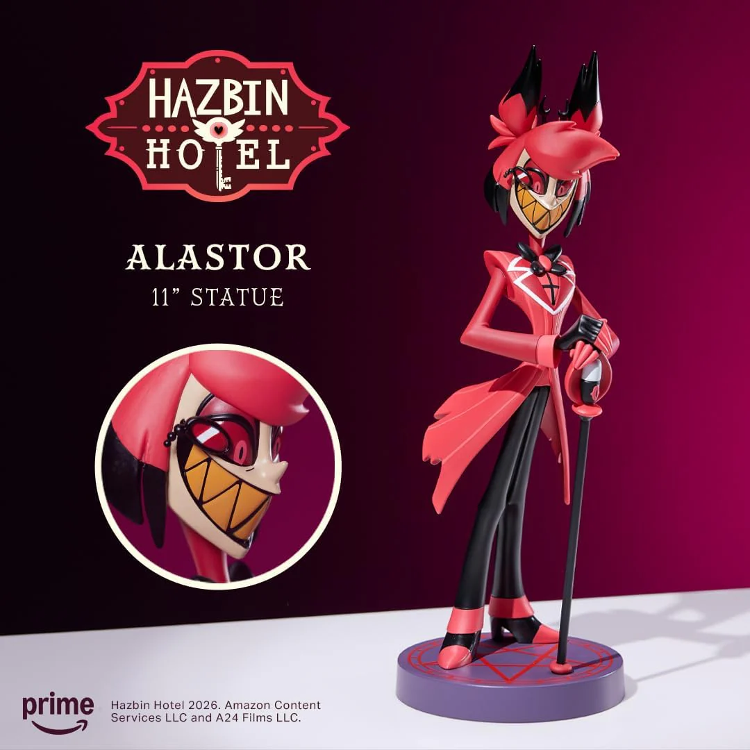 Numskull Hazbin Hotel Alastor Statua – Figura da Collezione Ufficiale con Finitura Lucida – Pezzo da Esposizione da 28cm - Image 4