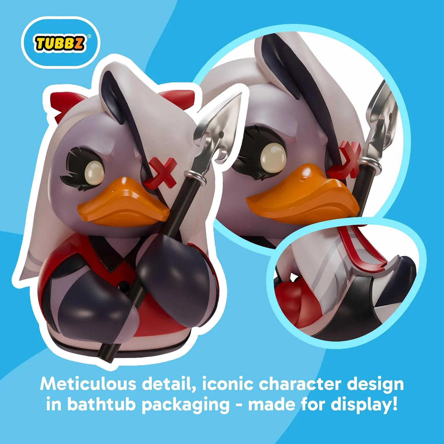 TUBBZ Sammlerausgabe: Hazbin Hotel – Vaggie Cosplaying Gummiente Vinylfigur – Offizielle Sammelfigur für Fans von Hellaverse - Image 2