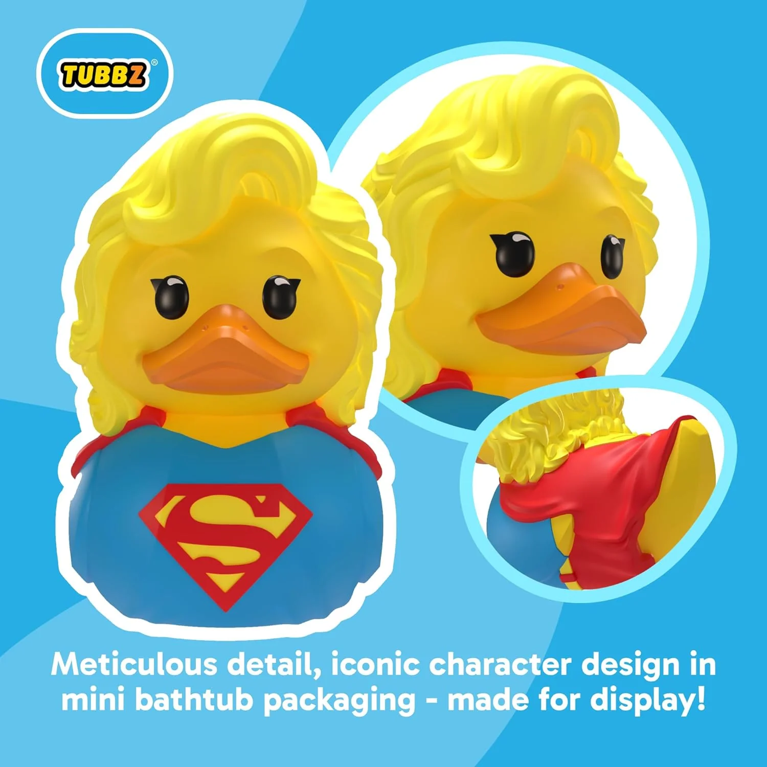TUBBZ Mini: DC Comics - Supergirl Cosplaying Rubber Duck Vinyl figure – Official Collectible for Fans of Superman - Image 6