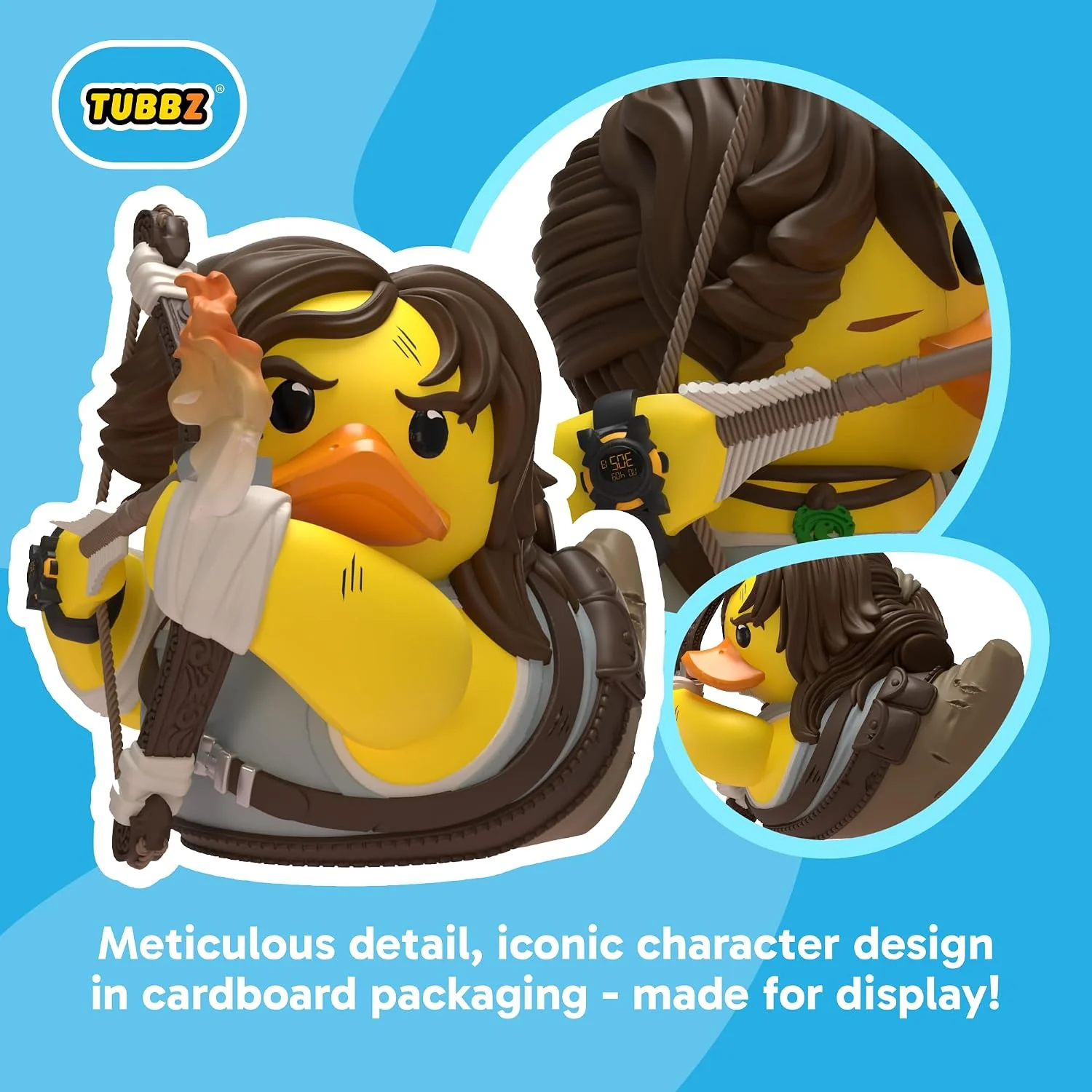 TUBBZ Boxed Edition: Tomb Raider - Lara Croft Survivor Cosplaying Rubber Duck Vinyl Figure – Official Collectible for Fans of Tomb Raider - Image 2