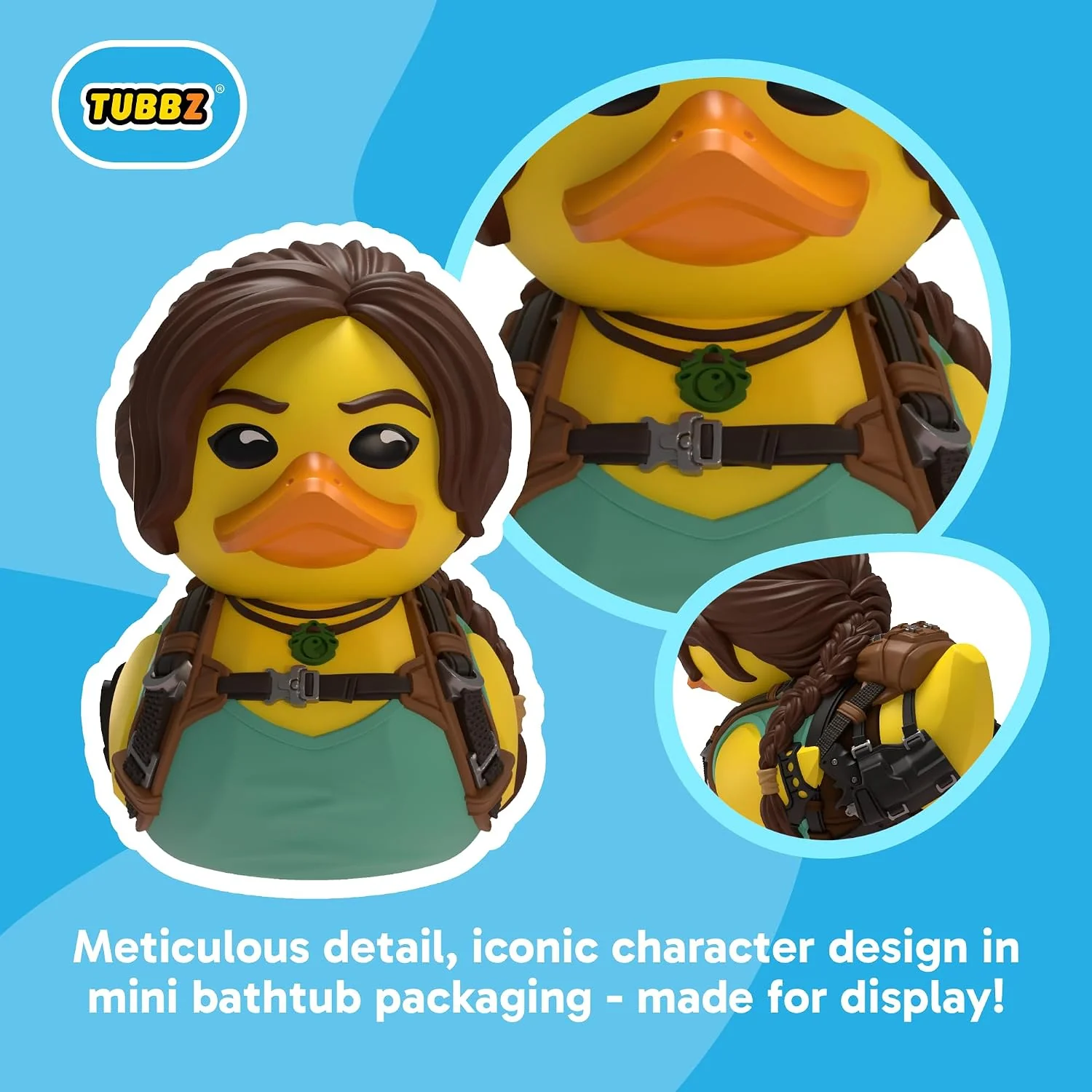 TUBBZ Mini: Tomb Raider - 30th Anniversary Lara Croft Cosplaying Rubber Duck Vinyl figure – Official Collectible for Fans of Tomb Raider - Image 5