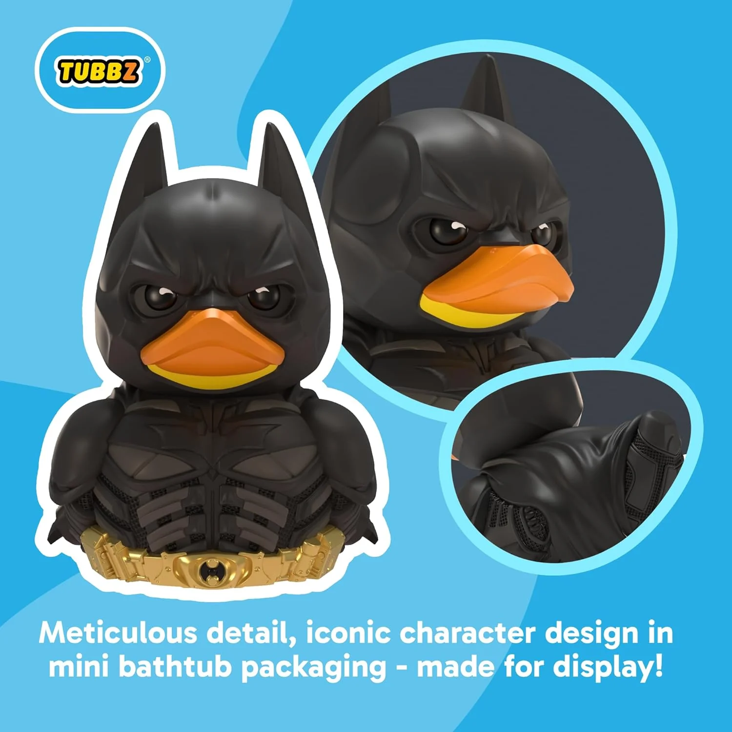 TUBBZ Mini: Batman the Dark Knight – Batman Cosplaying Gummiente Vinylfigur – Offizielle Sammelfigur für Fans von DC Comics - Image 3