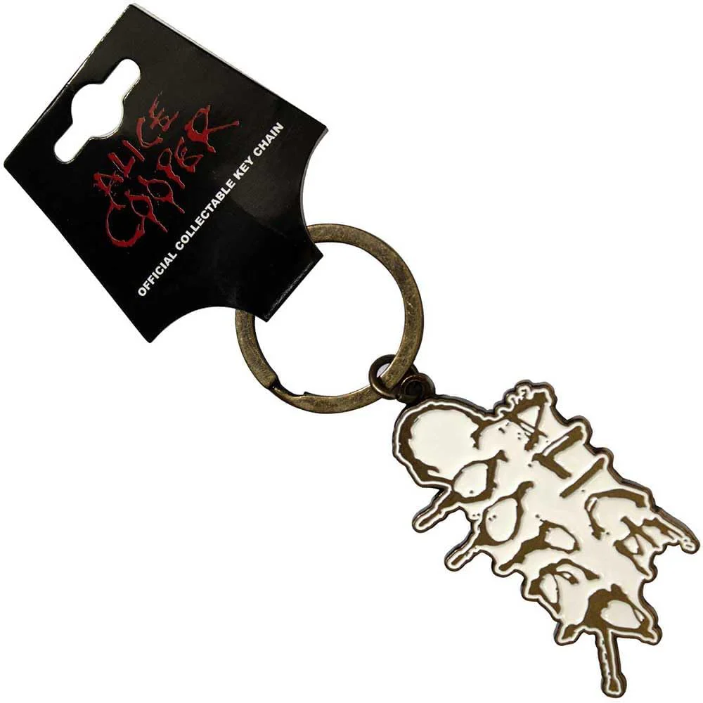 Orphan Sku - Alice Cooper Keychain: Dripping Logo Gold - Image 3