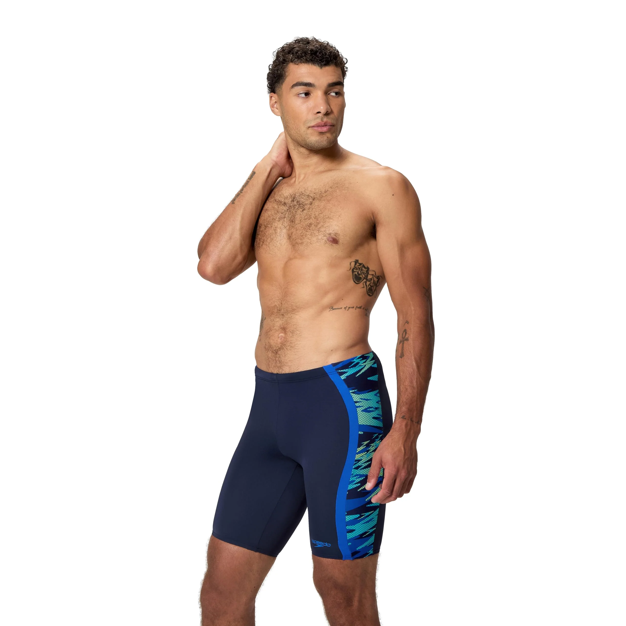 Speedo Hyperboom Splice Jammer Shorts (Peacoat, 36``)