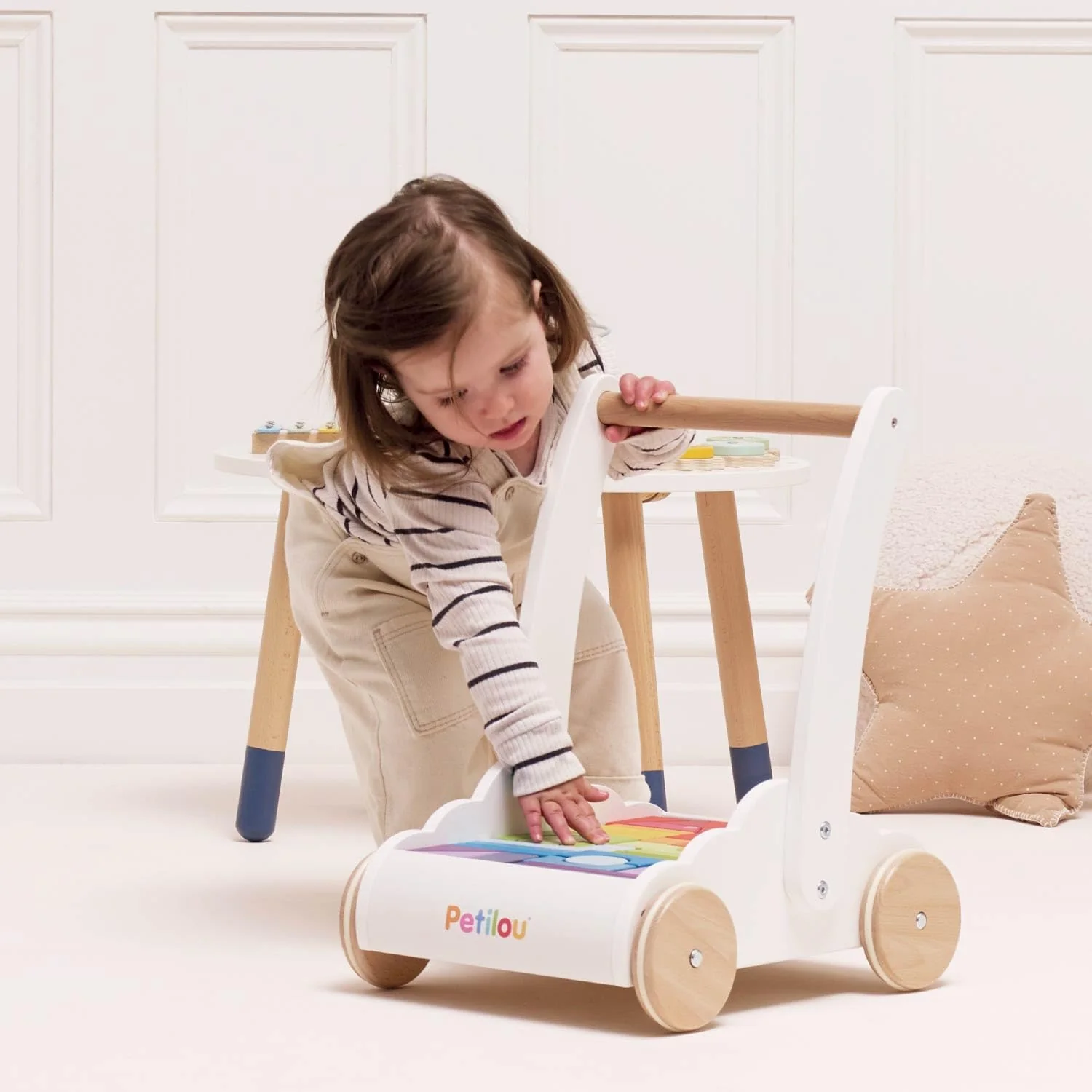 Le Toy Van - Petilou Wooden Educational Rainbow Cloud Walker Toy For Toddlers And Babies | Suitable For A Boy Or Girl 1 Year Old + - Image 8