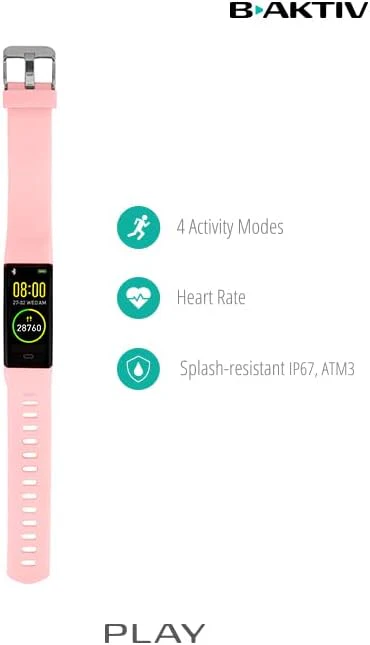 B-AKTIV PLAY SMART BRACELET (Pink - Image 5