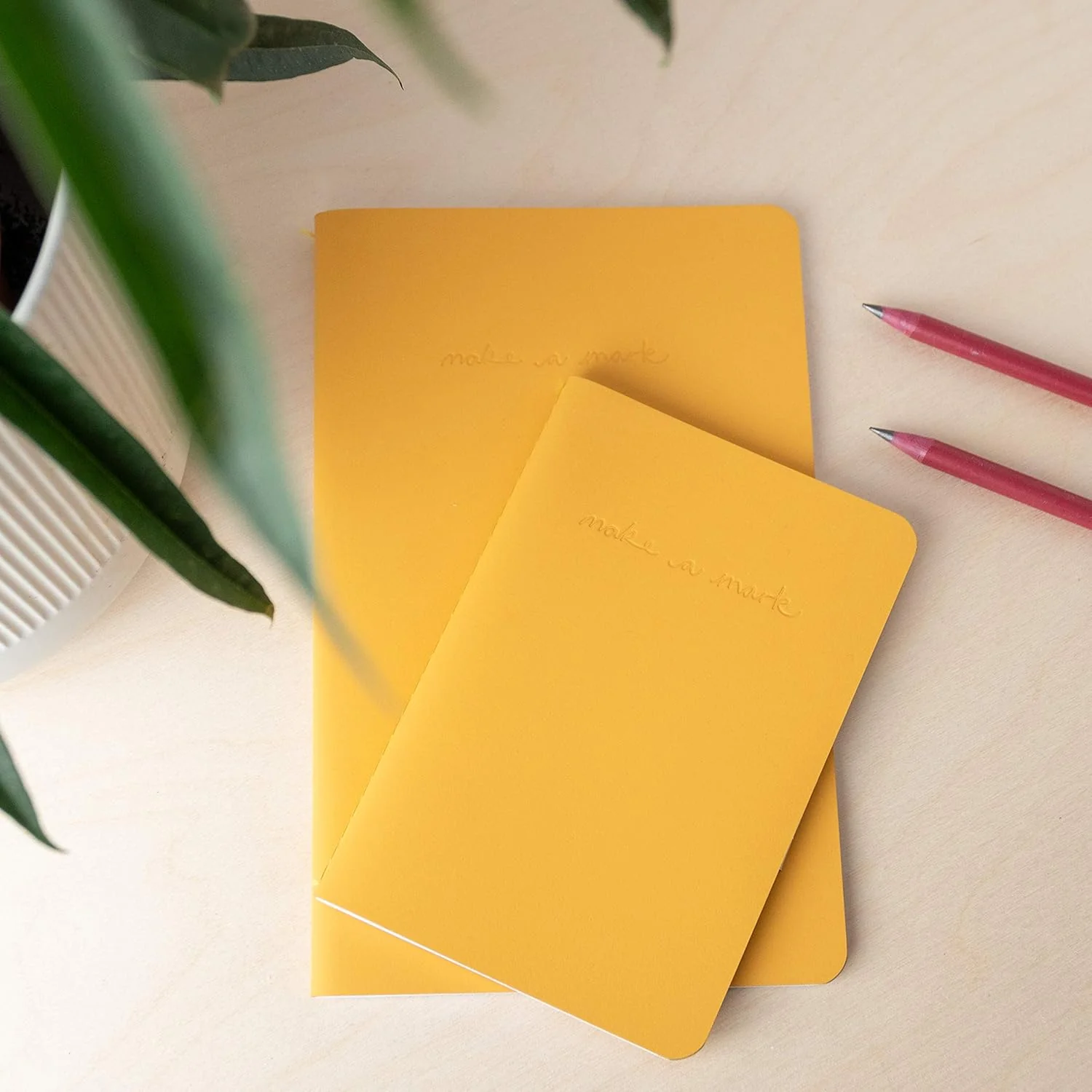 Recycled Leather Pocket Notebook - Mini Pocket Notebook (100 x 150mm) - Recycled Leather from The Make a Mark Range - Pocket - Image 2