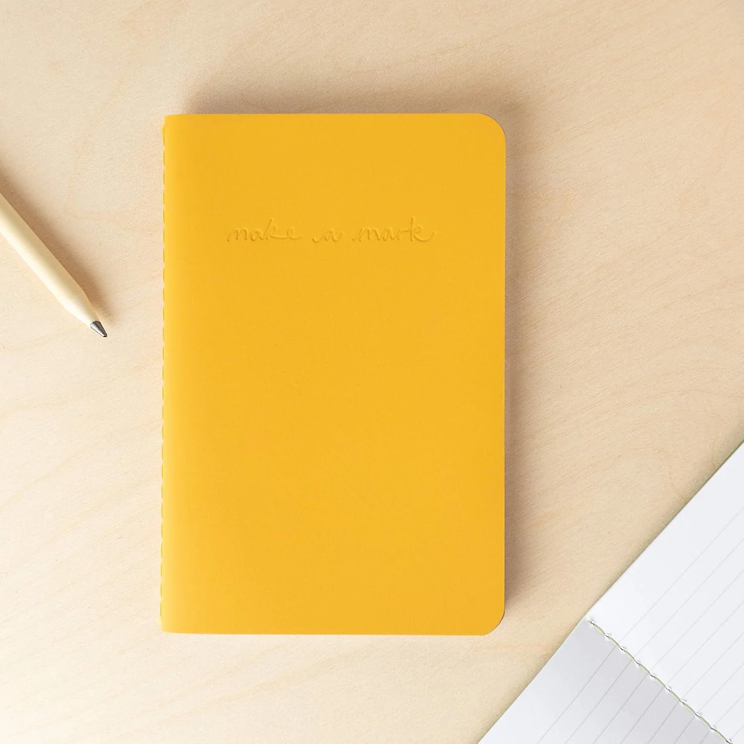 Recycled Leather Pocket Notebook - Mini Pocket Notebook (100 x 150mm) - Recycled Leather from The Make a Mark Range - Pocket - Image 5