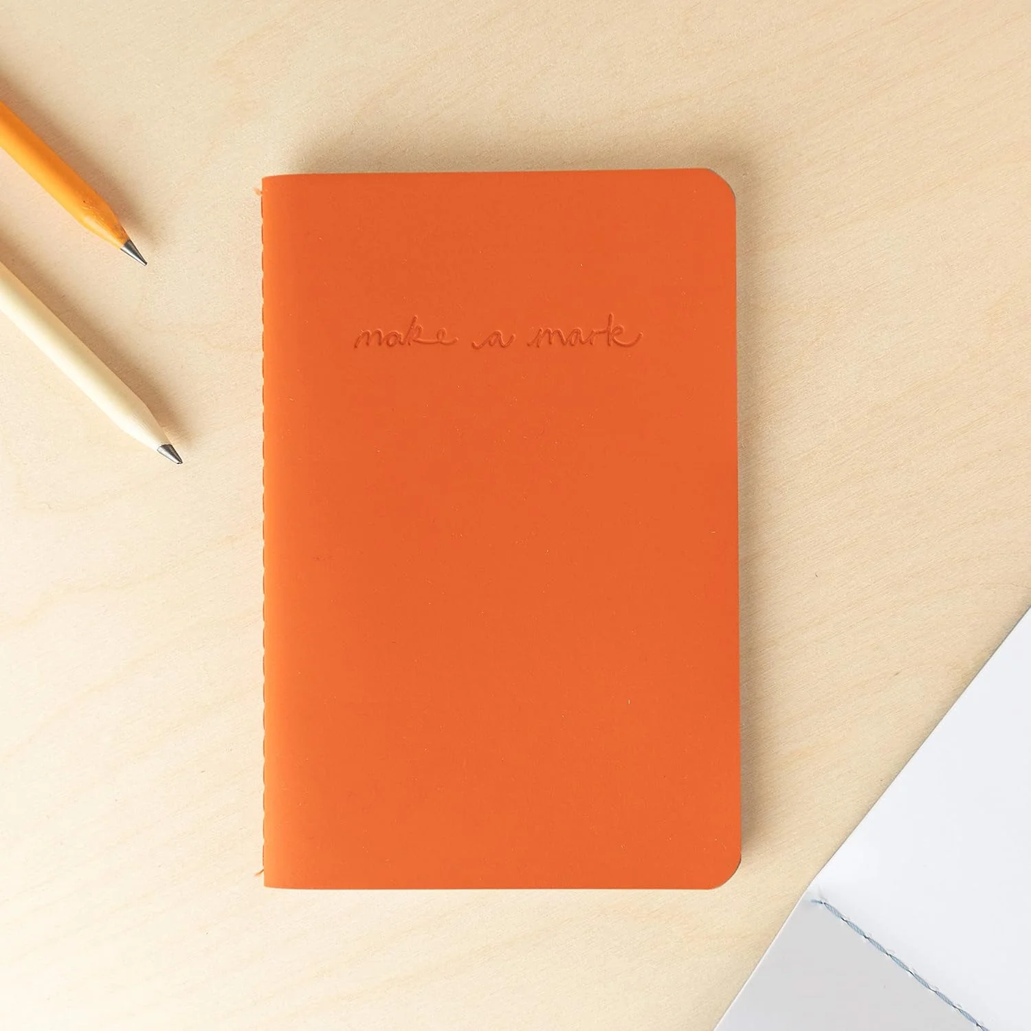 Recycled Leather Pocket Notebook - Mini Pocket Notebook (100 x 150mm) - Recycled Leather from The Make a Mark Range - Pocket - Image 3