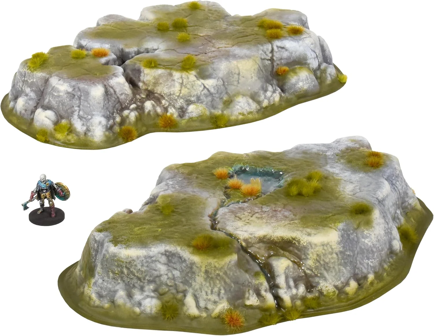 Terrain Crate Wargaming Hills | 2 Plastic Battlefield Hills | No Assembly Required | Compatible with Warhammer Age of Sigmar, 40K, Kings of War, Epic & More | 10-32mm Scale - Image 3