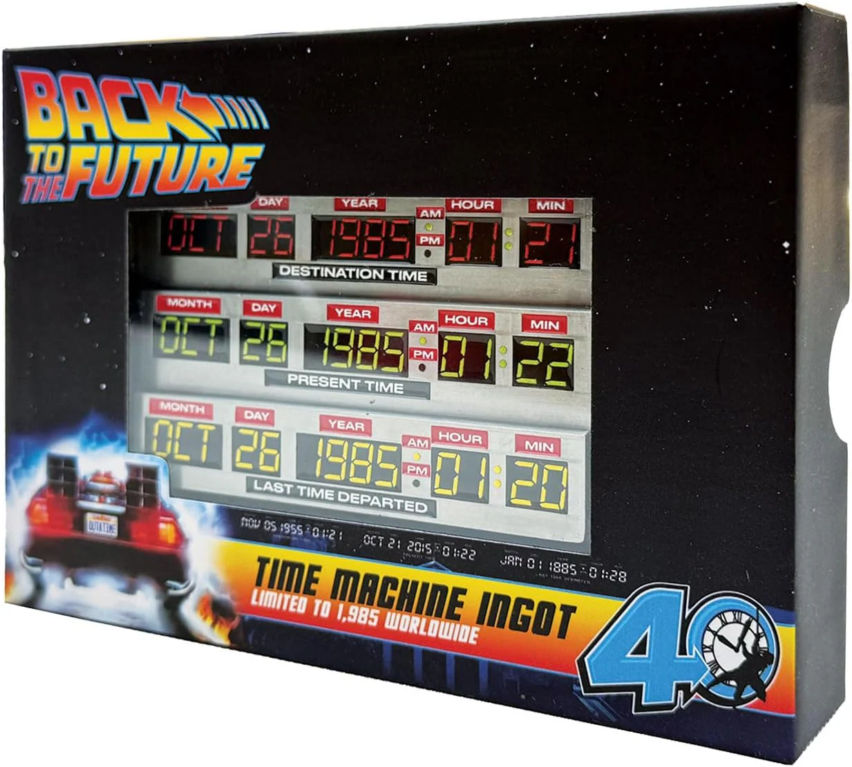 Back To The Future Ingot 40Th Anniversary Time Circuits Limited Edition - Image 2