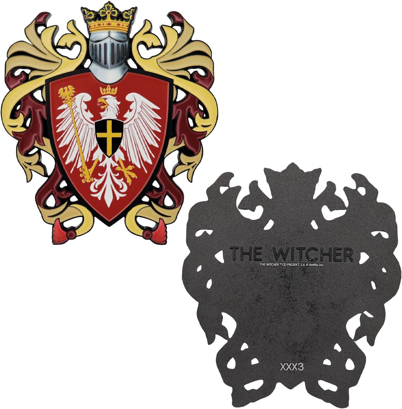 FaNaTtik The Witcher Redania Crest Medaillon – limitierte Auflage aus Metall (individuell nummeriert) | Offizielles Lizenzprodukt | 70 x 62,4 mm - Image 3