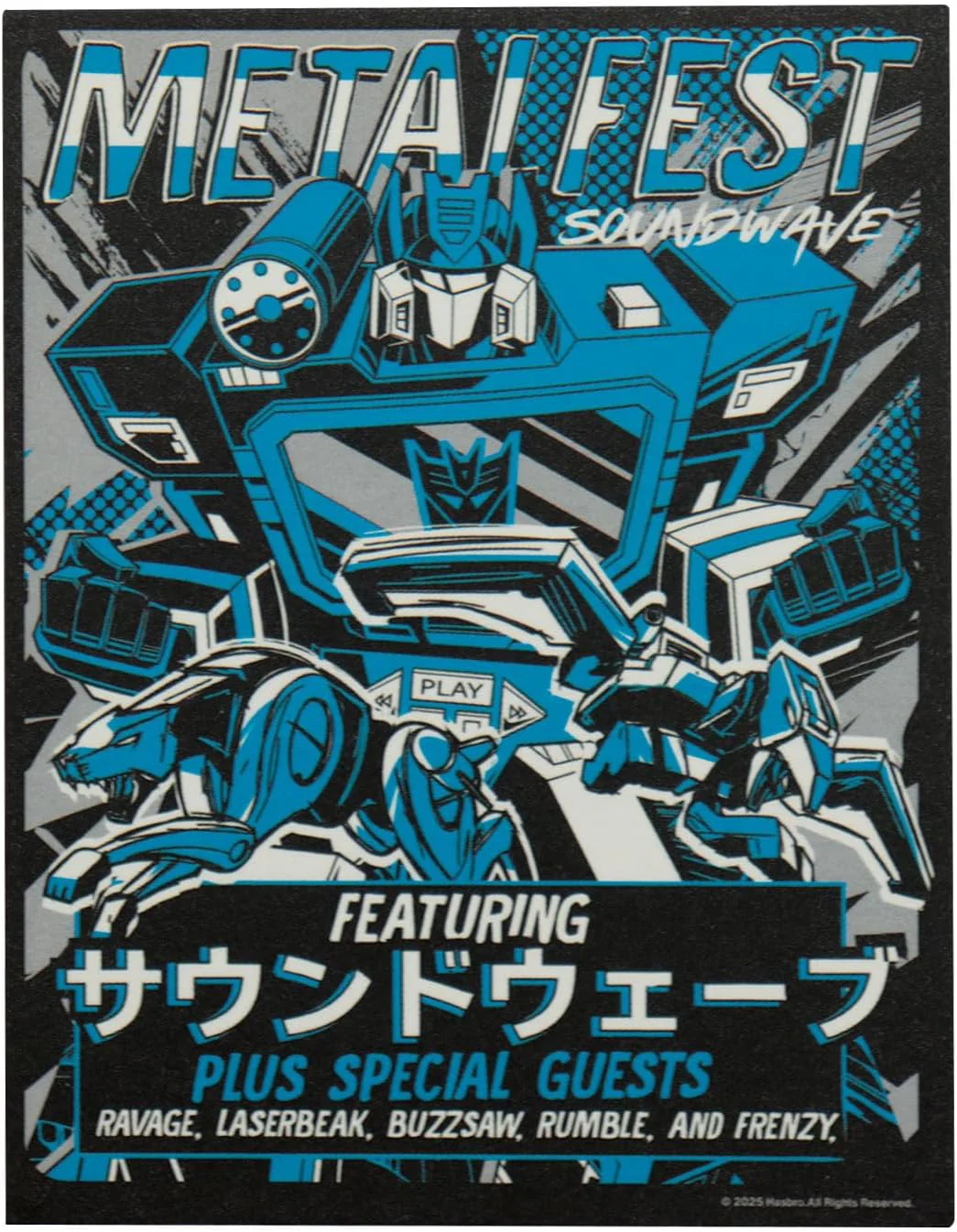 FaNaTtik Transformers Soundwave & Buzzsaw Kassettenband Metall Nachbildung - limitierte Auflage Sammlerstück (offiziell lizenziert, individuell nummeriert, inklusive Kunstkarte - Image 3