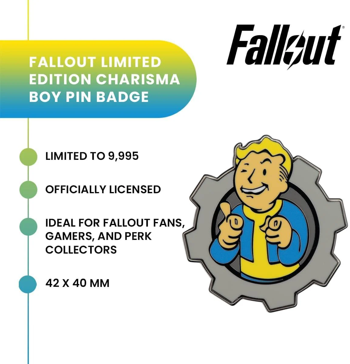 FALLOUT - Charisma - Limited Edition Pin - Image 2