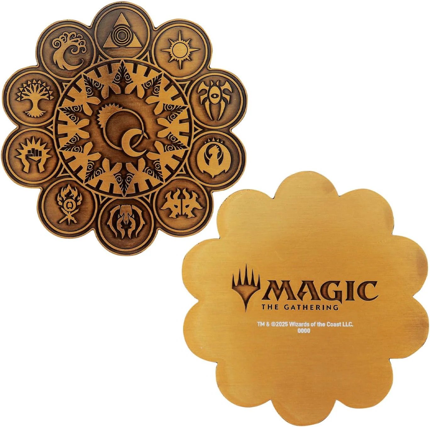 FaNaTtik Magic: The Gathering Tablet of the Guilds Metal Medallion - Limited Edition Collector's Medallion (5.000 Worldwide), Individuell nummeriert, Antik vergoldet, Offizielles MTG Merchandise - Image 2