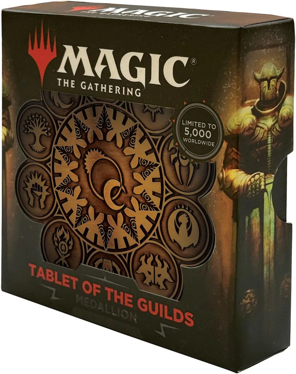 FaNaTtik Magic: The Gathering Tablet of the Guilds Metal Medallion - Limited Edition Collector's Medallion (5.000 Worldwide), Individuell nummeriert, Antik vergoldet, Offizielles MTG Merchandise - Image 3