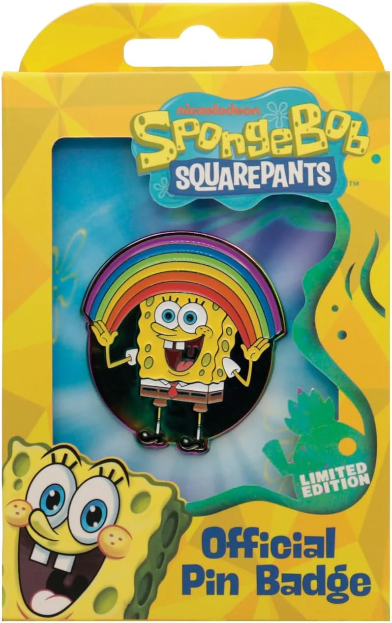 SpongeBob SquarePants - Spilla smaltata arcobaleno | Edizione limitata da collezione | Prodotto con licenza ufficiale | Numerata singolarmente | 41 x 45 mm - Image 4