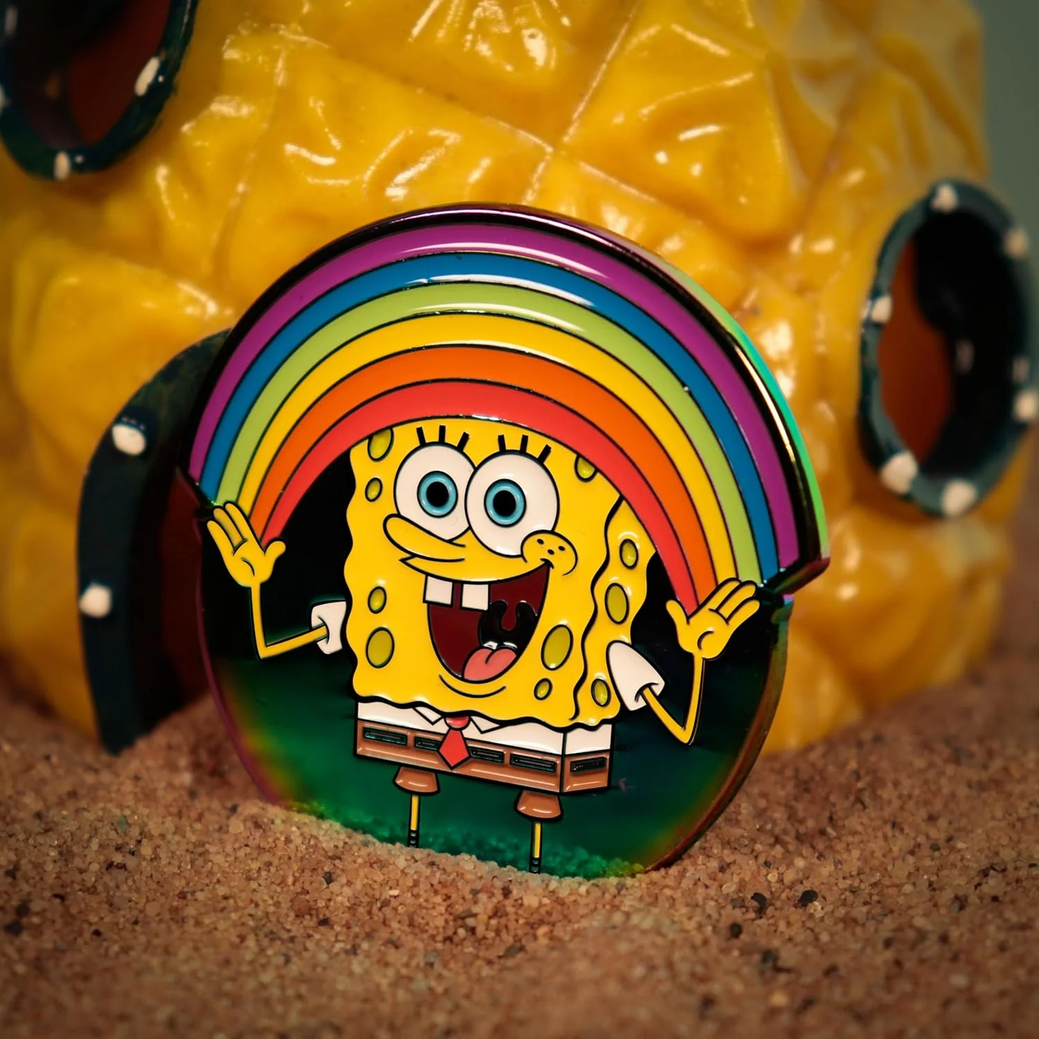 SpongeBob SquarePants - Spilla smaltata arcobaleno | Edizione limitata da collezione | Prodotto con licenza ufficiale | Numerata singolarmente | 41 x 45 mm - Image 7