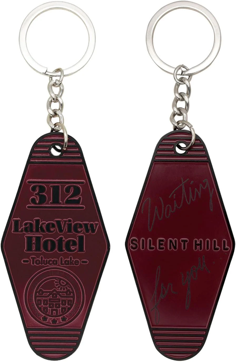 FaNaTtik Silent Hill 2 Lakeview Hotel Room 312 Schlüsselanhänger - Limitierte Edition Rot Emaille Metall Tag mit "Waiting for You" Nachricht - Individuell nummeriertes Sammlerstück - Image 3