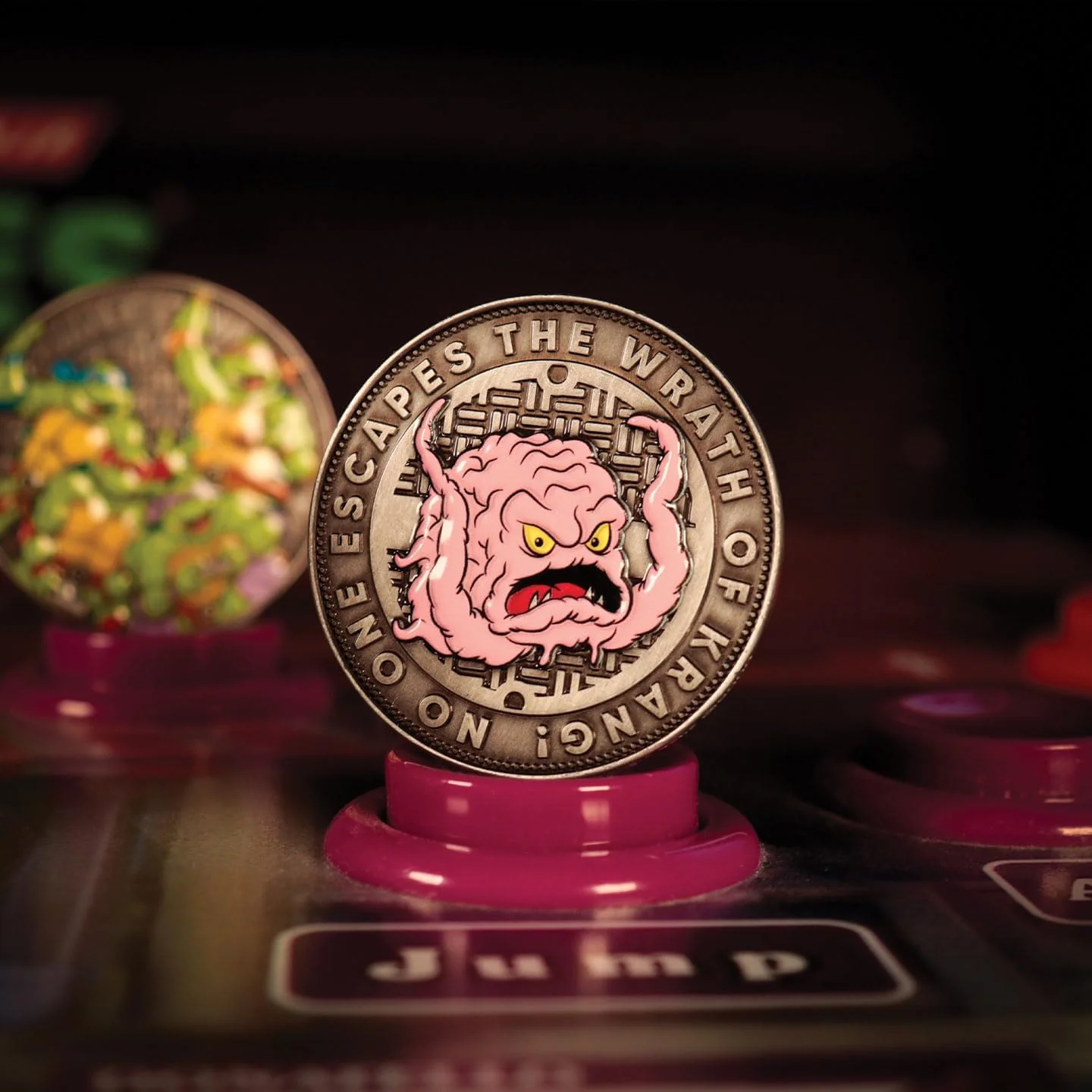 FaNaTtik Teenage Mutant Ninja Turtles – Krang Limited Edition Sammelmünze – individuell nummerierte, doppelseitige Emaille-Ausstellungsstück - Image 2