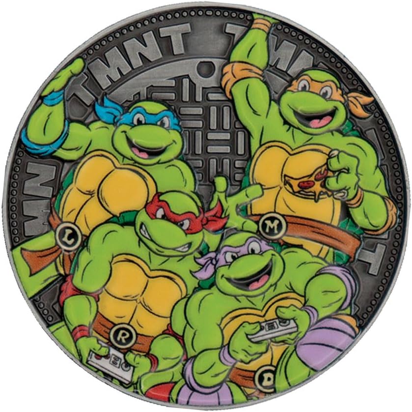 FaNaTtik Teenage Mutant Ninja Turtles – Krang Limited Edition Sammelmünze – individuell nummerierte, doppelseitige Emaille-Ausstellungsstück - Image 3