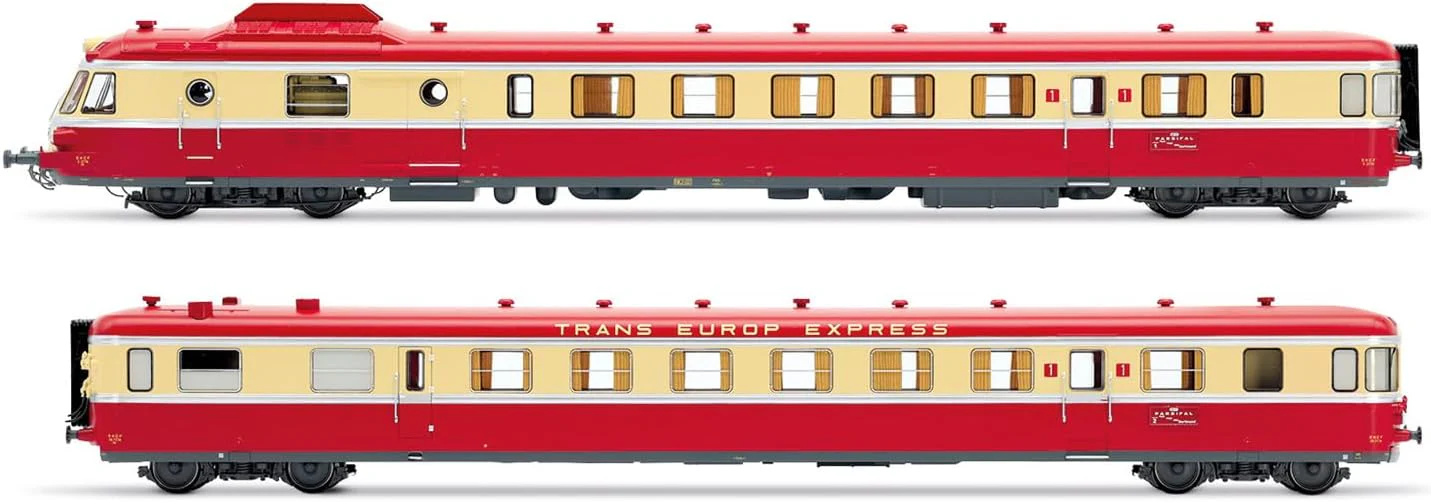 JOUEF HJ2461 SNCF, diesel railcar RGP I with trailer, red/beige TEE livery, ep. III Railway 1x Diesel Locomotive - Image 2