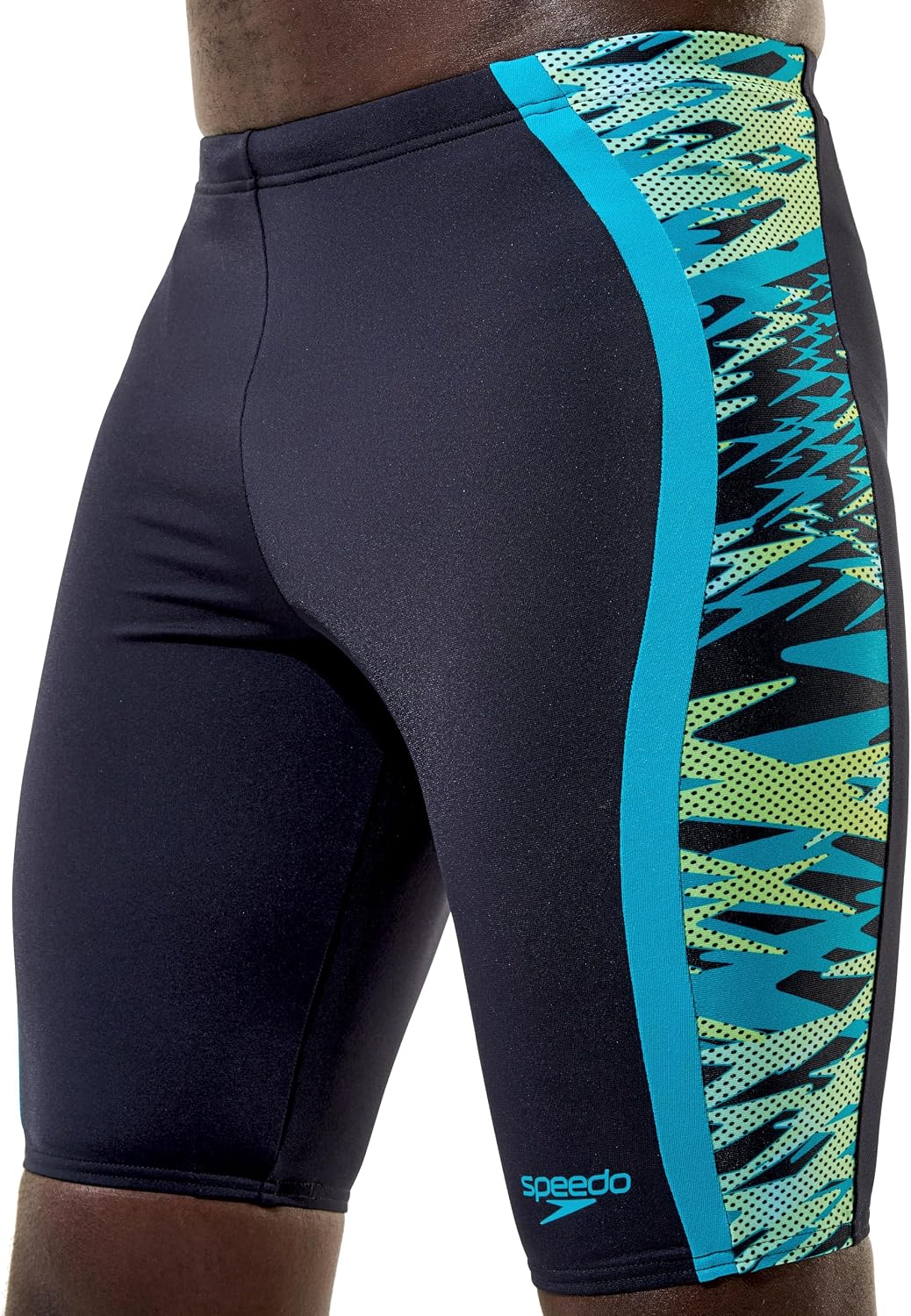 Speedo Hyperboom Splice Jammer Shorts (Anthracite/Teal, 34``) - Image 2