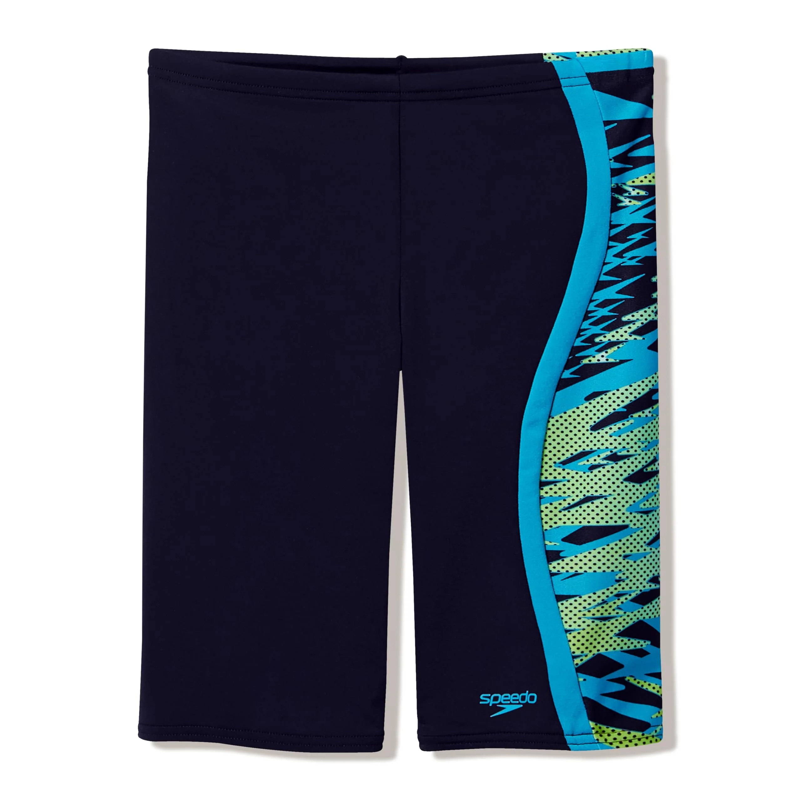 Speedo Hyperboom Splice Junior Jammer Shorts (Anthracite/Teal, 11-12 Years)