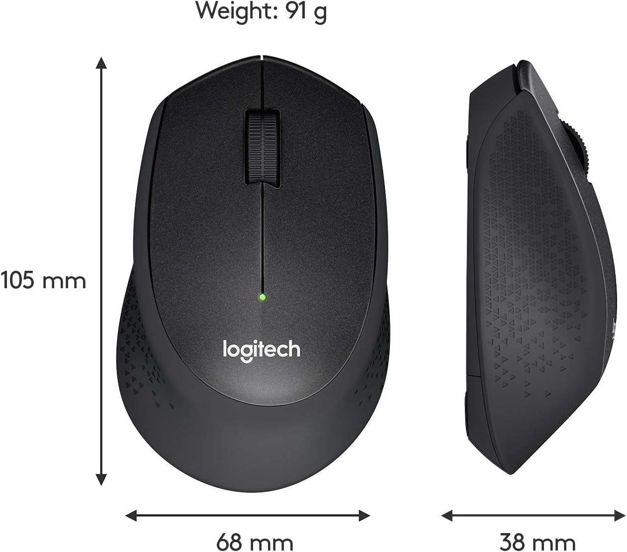 Logitech M330 SILENT PLUS Wireless Mouse, 2.4GHz with USB Nano Receiver, 1000 DPI Optical Tracking, 2-year Battery Life, Compatible with PC, Mac, Laptop, Chromebook - Image 4