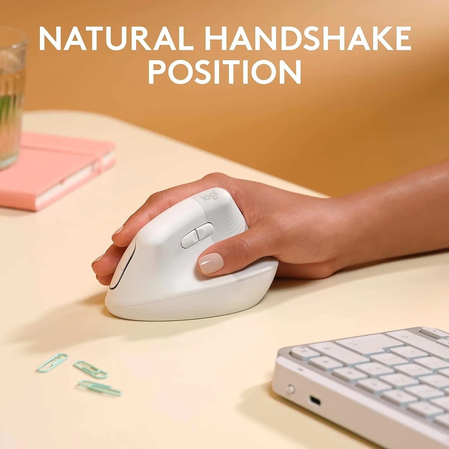 Lift Vertical Ergonomic Mouse for Mac - Wireless, Bluetooth, Right-Handed - Image 3