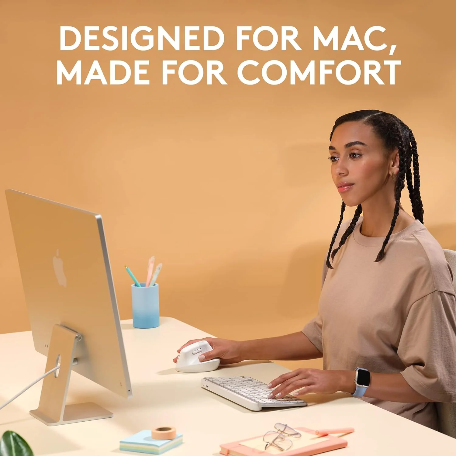 Lift Vertical Ergonomic Mouse for Mac - Wireless, Bluetooth, Right-Handed - Image 4