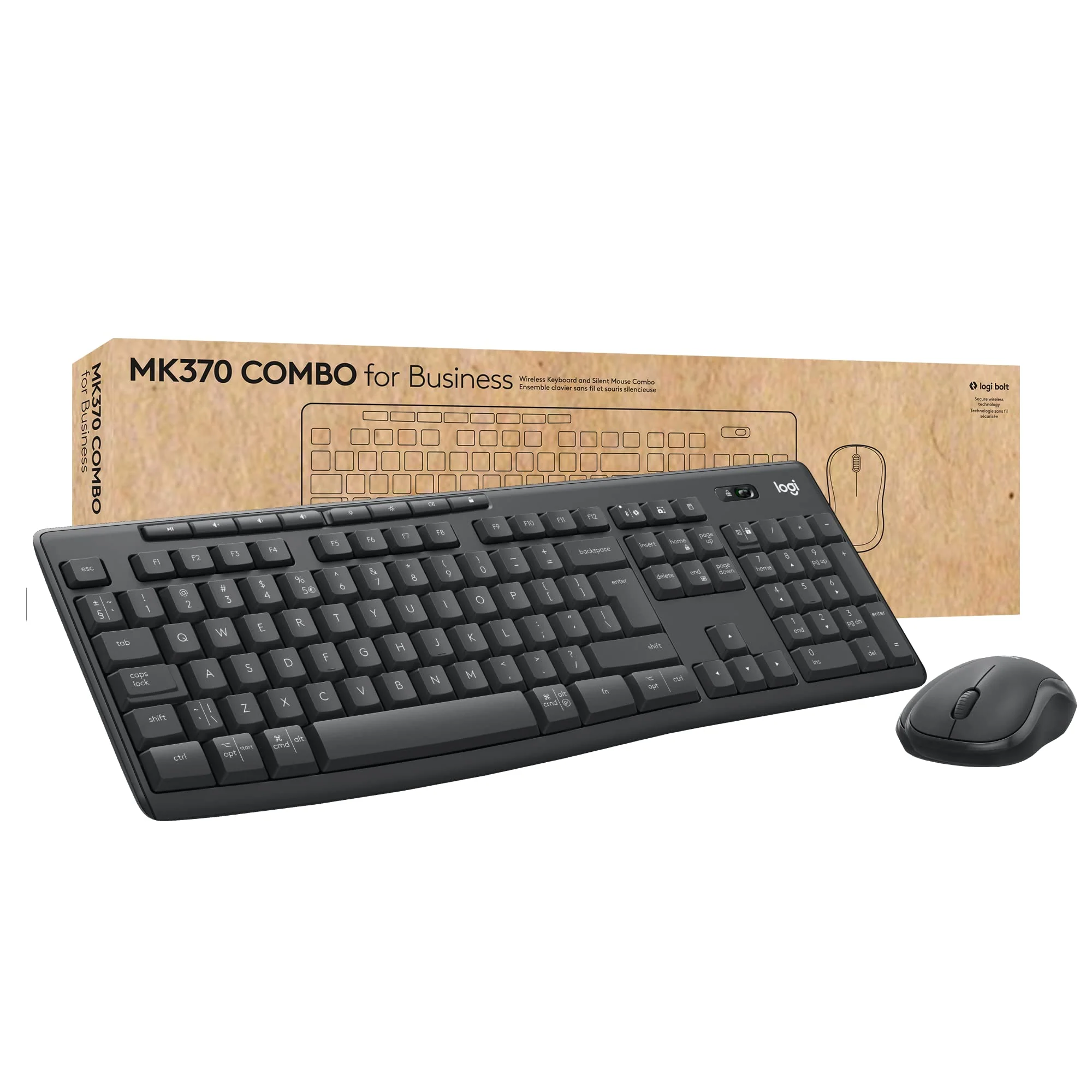 Logitech MK370 Combo for Business – Graphite, AZERTY French Layout