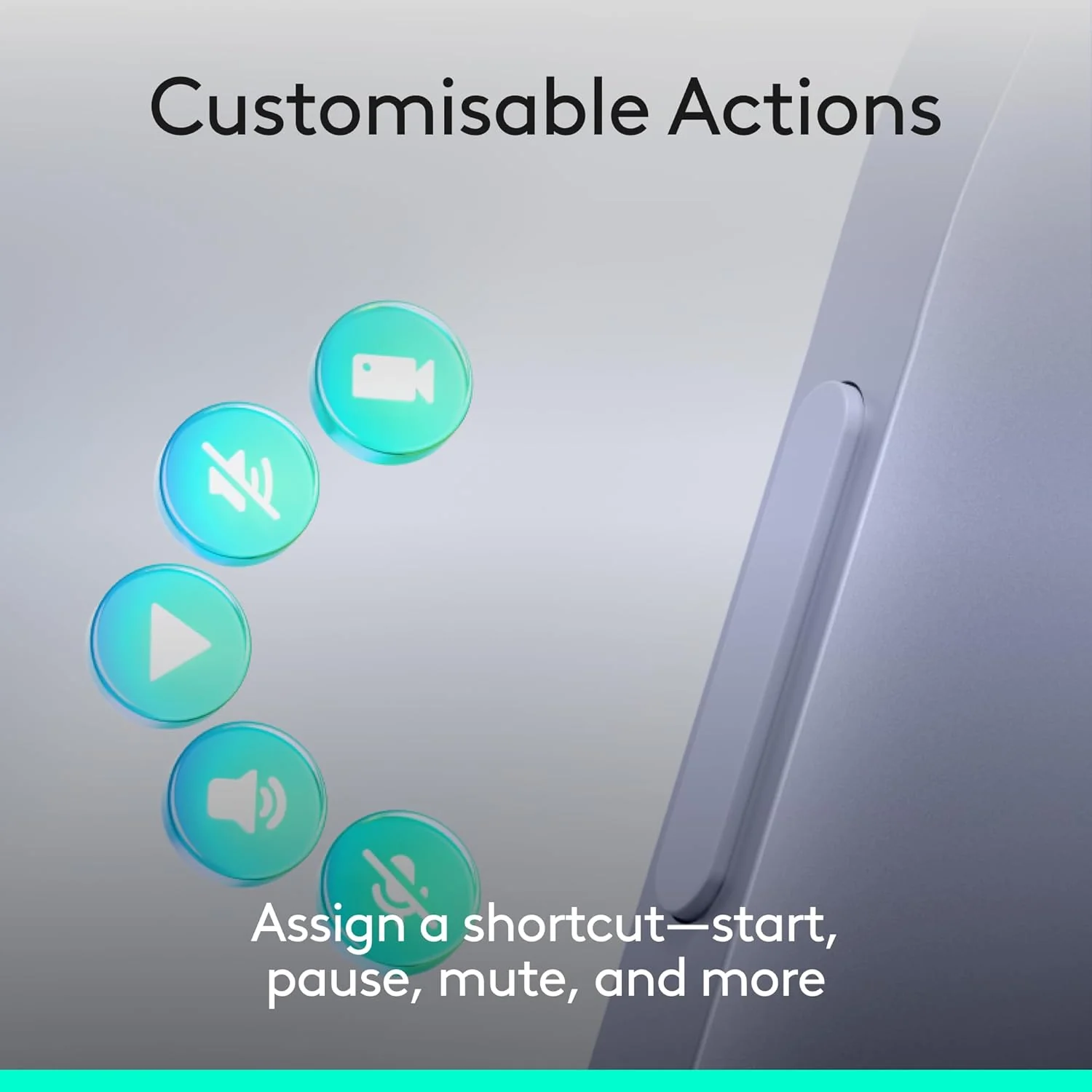 Logitech Spotlight 2 Presentation Remote, Wireless Presentation Clicker with Haptics, Digital Highlighting, Customisable Actions, Laser Pointer, Quick Charge, Bluetooth, and USB-C - Light Lilac - Image 2