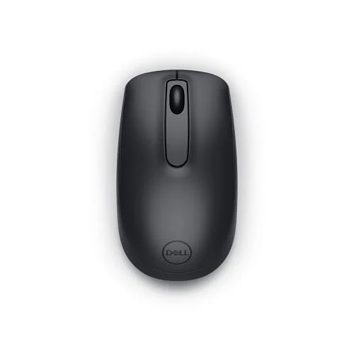 Dell WM118 Wireless Mouse, 2.4 GHz, USB Nano-Receiver, 1000 dpi, Ambidextrous, Range up to 10 m, Battery Life of 12 Months